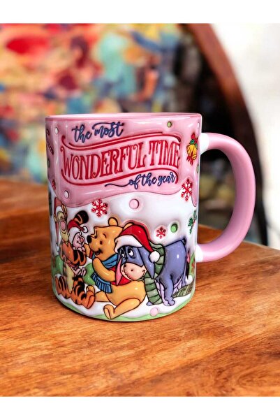 mug shop Winnie the Pooh Wonderful Time Hediyelik Kupa Bardak-Yılbaşı, Doğum Günü Hediyesi-Ev Ofis Kupası