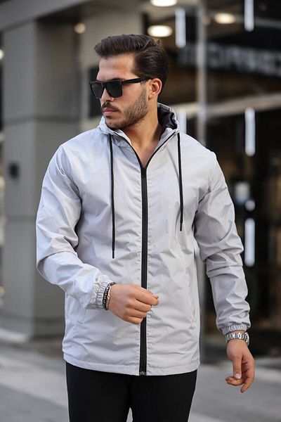 YUNED Hooded Raincoat with Zipper