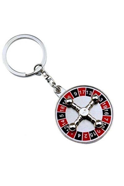 Defne Aksesuar RULET ÇEVRİLEBİLİR CASİNO ŞANS OYUNU  ANAHTARLIK