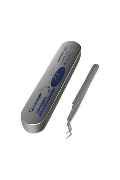 MECHANIC Aax-17 Aax-17 Stainless Steel Tin Positioning Tweezers For Ic Chip Repair Precise Clamping