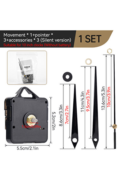 Choice 1 set 6168 Model Quartz Clock Movement Motor Mechanism Kit DIY Wall Clock Quiet Pointer Replacement