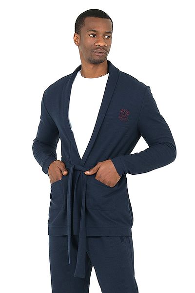 Damat Navy Blue Ds Groom Rob Waffle