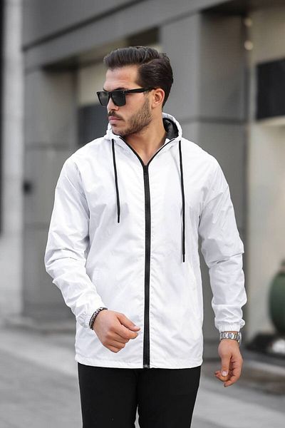 YUNED Hooded Raincoat with Zipper