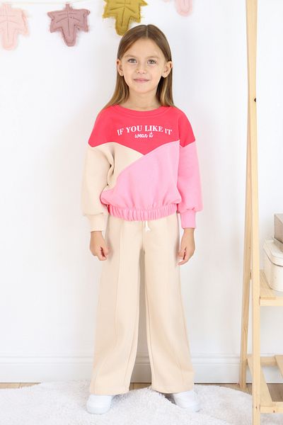 Harika KIDS Set de trening pentru fete cu 3 fire din material spaniol