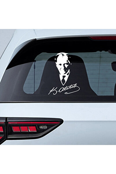 Sönmez Sticker Atatürk İmza Sticker - Atatürk Sticker - Oto Sticker - Araba S...