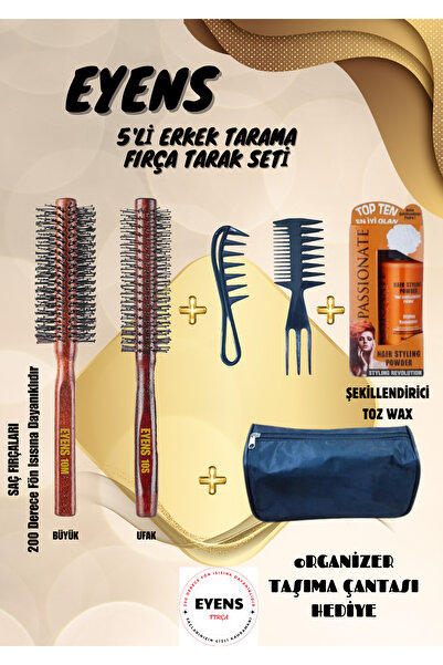 EYENS مجموعة تصفيف مكونة من 4 قطع مع حقيبة هدايا (فرشاة شعر مقاومة للحرارة 20...