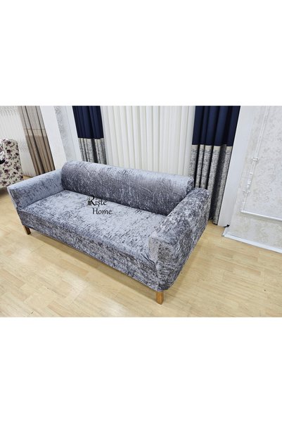 Rişte Home A Quality Stretch Elastic Velvet 1 Piece 3 Seater Sofa, Sofa, Sofa Bed Cover, Armchair Cover