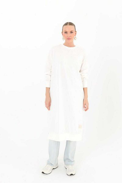 Soul Women's Crew Neck Organic Cotton Long Tunic 30645