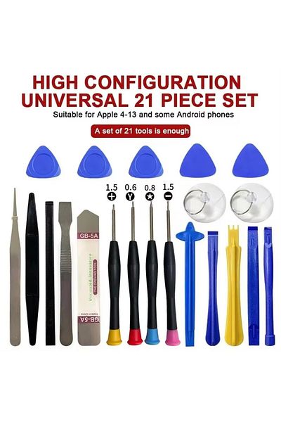 Choice 21 in 1 Mobile Phone Repair Tools Kit For Apple Android Samsung Set Screwdriver Combination Skid ...