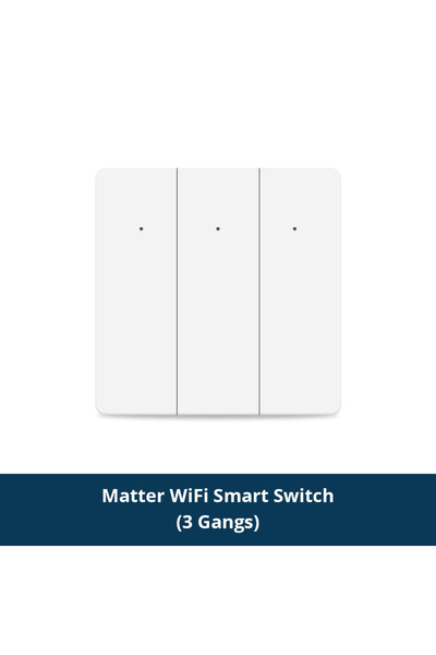 choice2 3-Gang Zemismart Matter WiFi EU 1 2 3 Gangs Smart Wall Light Switch N...
