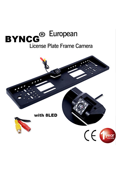 Choice Gold 2025 Exceptional EU European License Plate Frame Camera - Waterproof Night Vision for Car Rear