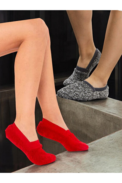 RUMİLY 2 bucăți șosete papuci de iarnă de pluș pentru femei