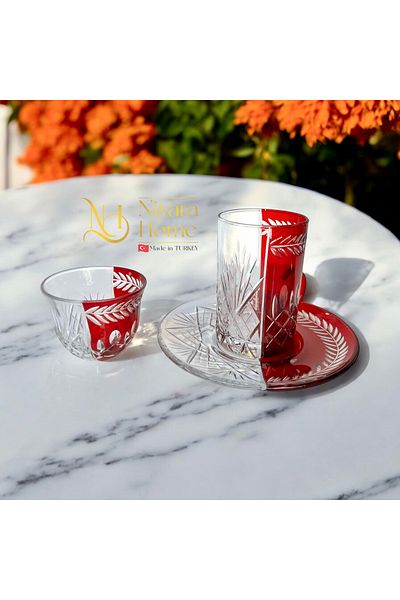 Paşabahçe Luxury 18 Piece Tea & Coffee Set