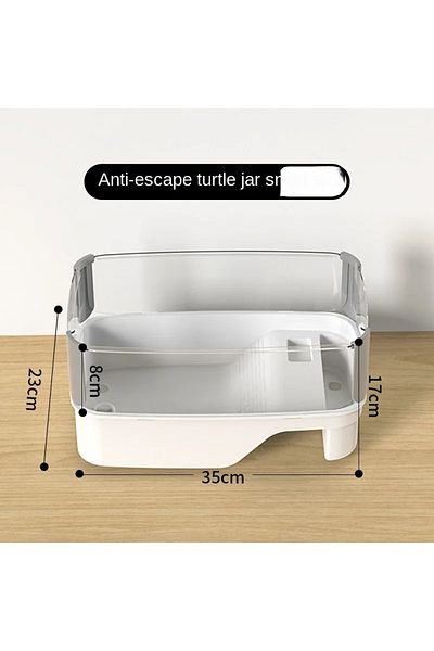 Choice Trumpet Plastic Transparency Turtle Tank House With Areas To Breed Feed Swim Bask Indoor Enclosure W