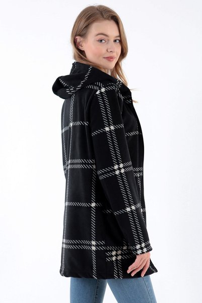 Modayase Women's Zippered Fleece Cardigan Coat