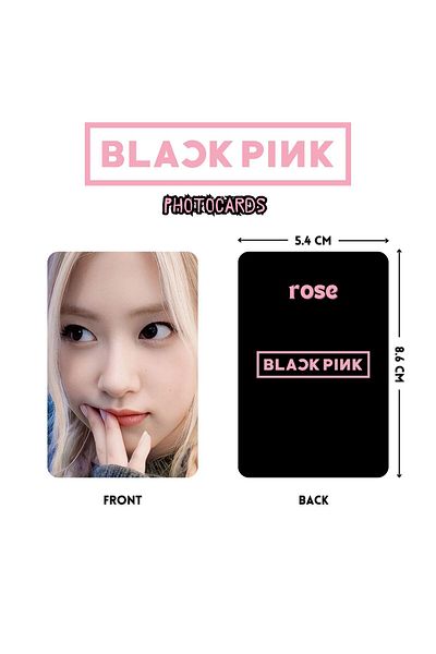 Kpop Dünyasi Blackpink Rose Photocards Set 1 - Foto Kart Cadet