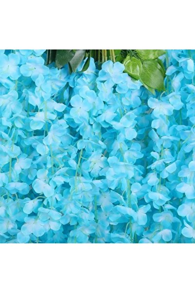 YASİMA 12 Dallı mavi sarkan Akasya Balkon Nişan Düğün Dekor