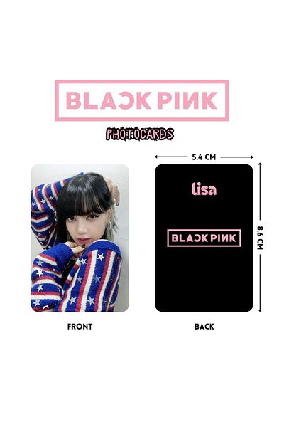 Kpop Dünyasi Blackpink'' Lisa'' Photocards Set 2