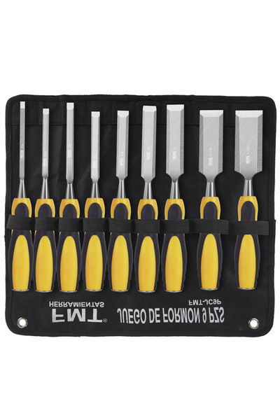 Choice 9 In 1 9pcs/set Wood Chisel Set for Woodworking Professional Carpentry DIY Tools Set Cutter Wood Car