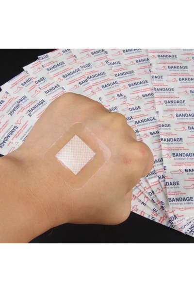 Choice 50 قطعة 38x38 مم 50 قطعة 38*38/72*19 مم ضمادة لاصقة شفافة من مادة البولي يوريثين مضادة للماء للجروح