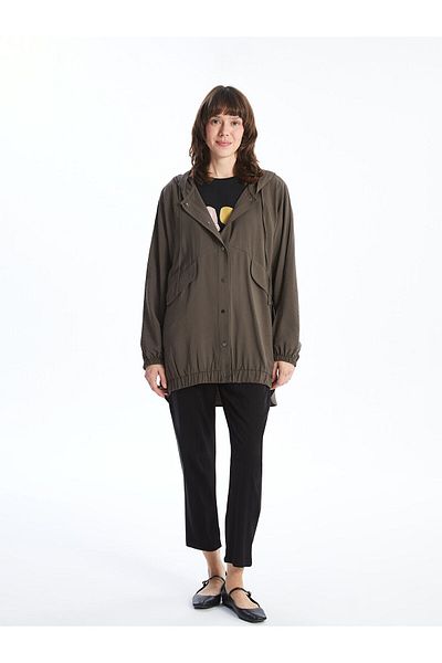 LC Waikiki Lcwk Hooded Women's Trench Coat