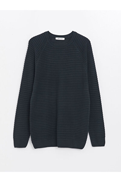 LC Waikiki طاقم الرقبة سترة طويلة الأكمام الرجال تريكو