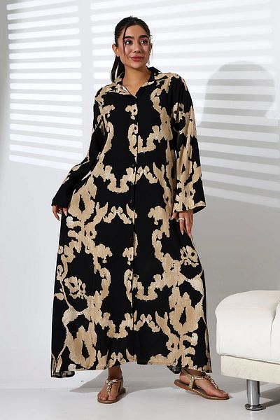 LadyMina Pijama Φόρεμα με πουκάμισο LadyMina