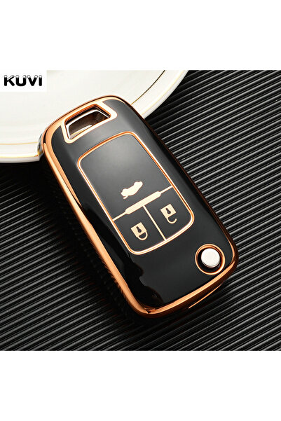 Choice1 غطاء حافظة مفاتيح سيارة من مادة TPU باللون الأسود بثلاثة أزرار لسيارة...