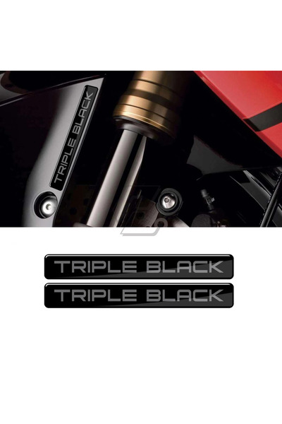 Choice 3D Resin Triple Black Sticker for BMW Motorrad F700GS F800GS F750GS F850GS R1200GS R1250GS R1300G...