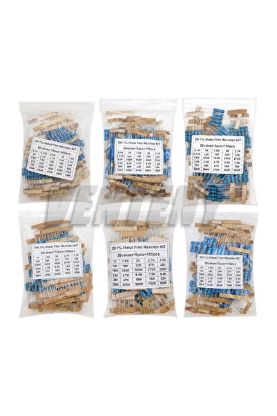 choice2 مجموعة متنوعة من المقاومات المعدنية للأغشية 2 وات 0.1R-750R، 150 قطعة...