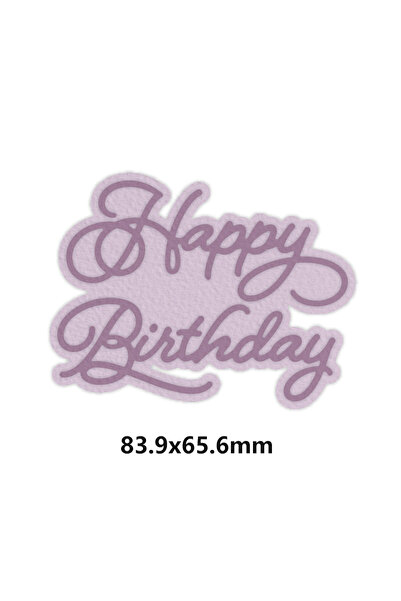 Choice4 7 Happy Festive Birthday Wishes Metal Cutting Dies Sentiments Words D...