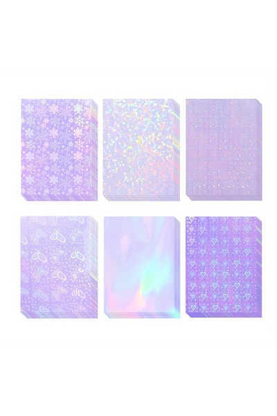 Choice 36 ورقة من الملصقات الهولوغرافية، ملصقات فينيل شفافة ذاتية اللصق، زخرفية