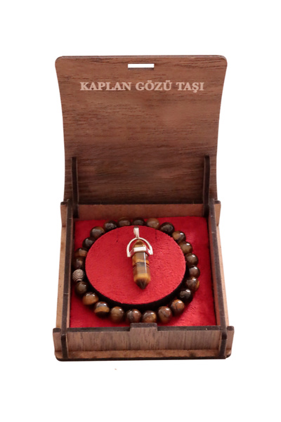 taru pasaj Turtle Eye Natural Stone Set - Spiritual Power with 8 mm Bracelet ...