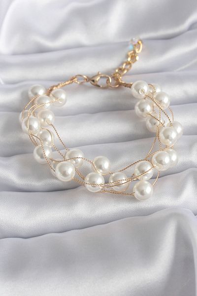 Skygo Pearl Model Women's Bracelet - Gold Color TJ-BB5745