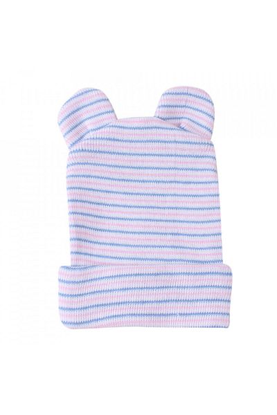OEM Drool Thin Newborn Hat with Ears (Color: Multicolor)