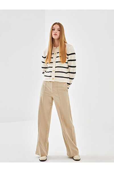 LC Waikiki Beige Loose Fit Women's Trousers