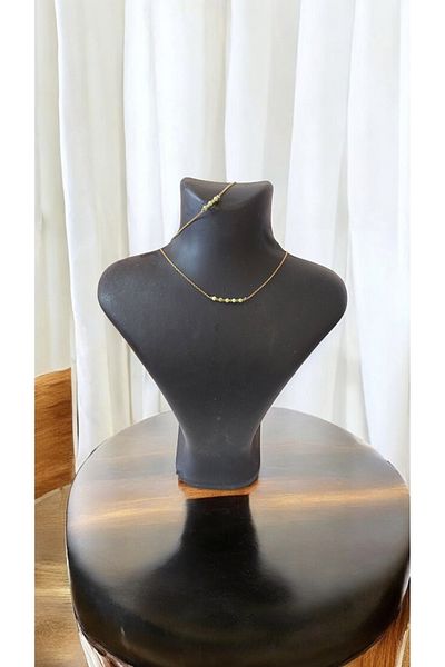 AYTENS TAKI Natural Jade Necklace Bracelet Set