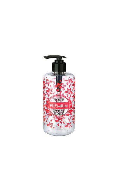 Ovebu Transparent Liquid Soap Dispenser with Round Plastic Pump 500 ML