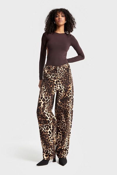 its basic Γυναικείο τζιν σε χρώμα Leopard Skater Fit Loose Cut
