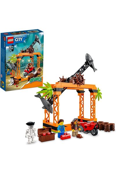 LEGO ® City Shark Attack Stunt Competition 60342 - Creative Toy Construction Set (122 Pieces)