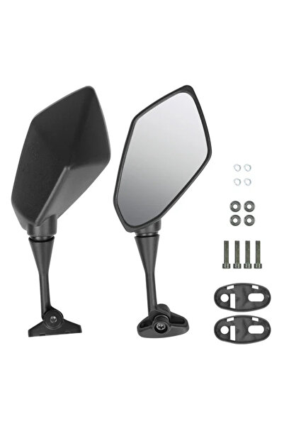 Choice Black Motorcycle Rear View Mirrors Reflector Side Mirrors Motorbike Ac...