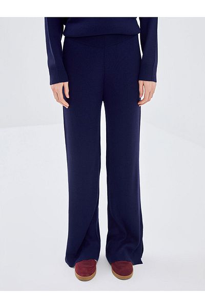LC Waikiki Indigo Elastic Waist Women's Knitwear Trousers