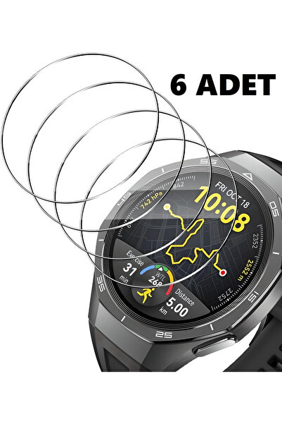aheaks Huawei Watch GT5 Pro - ساعة ذكية 46 ملم، نانو جيلاتين، واقي شاشة، 6 قط...