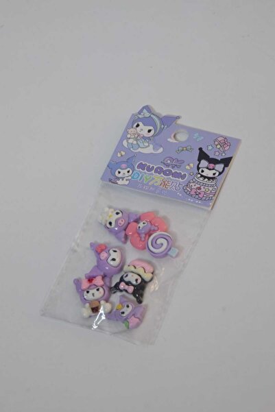 Kaptan Mavi Kuromi 7 li Paket Telefon, Tablet, Laptop 3D Sticker Süs