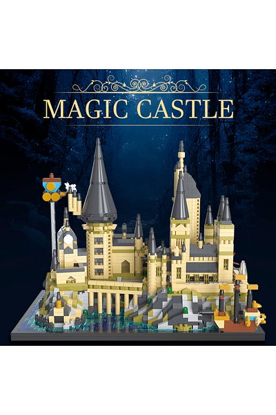 Choice No box Magic Wizardry Castle Micro Size Building Blocks Sets Gothic Architecture DIY Bricks Model Ki