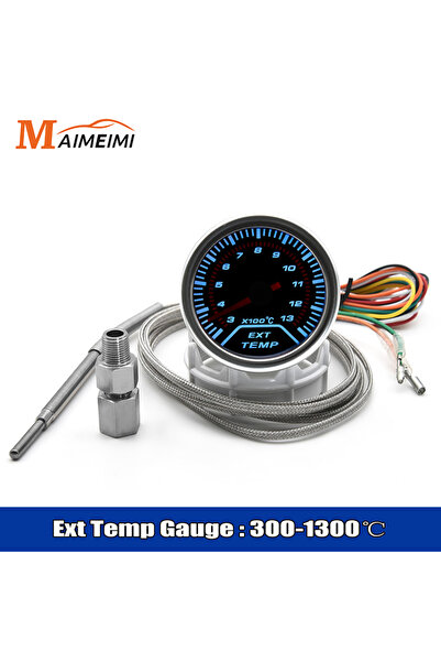 Choice6 مقياس درجة الحرارة الخارجية ٥٢ مم، مقياس سرعة الدوران، ضغط الزيت (رطل...