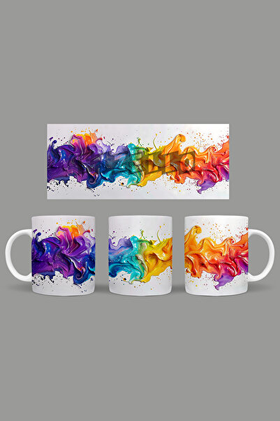 Fizello Flowing Paints - Colorful Drops Themed Mug