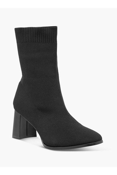 Flora Bella by Shoexpress Flora Bella Solid Ankle Boots with Block Heels