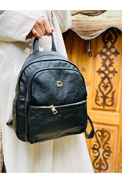 H&D COLLECTİON Rucsac din piele artificială moale