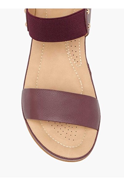 Flora Bella by Shoexpress Flora Bella Solid Comfort Sandals with Elasticated Strap